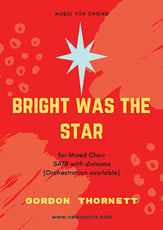 Bright was the Star SATB choral sheet music cover